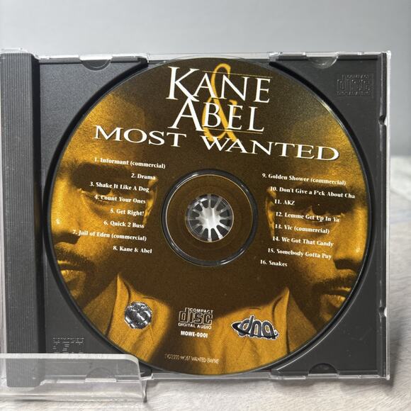 Kane & Abel – Most Wanted CD 1998 No Limit Rap Hip Hop Southern Rare - Picture 4 of 5